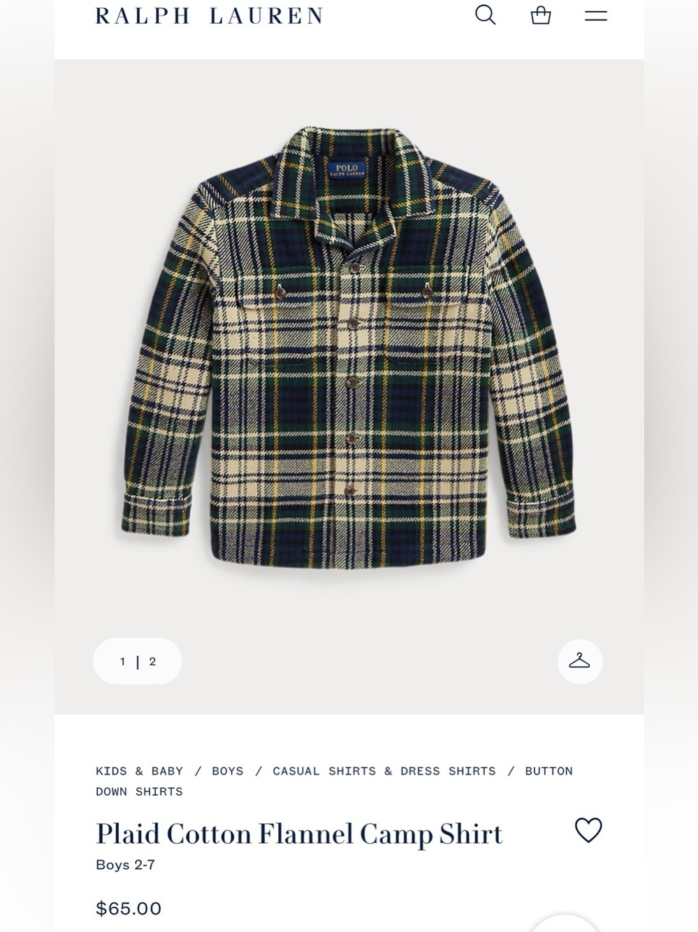 Polo Ralph Lauren Polo by Ralph Lauren plaid button-down shirt Plaid Button-Down